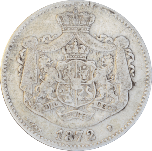 2 lei Carol Ier 1872 - Avers