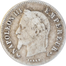 20 centimes Napoléon III 1864 K 58 360ex - Avers