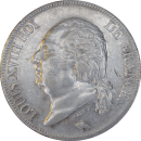 5 francs Louis XVIII 1824 M - Avers