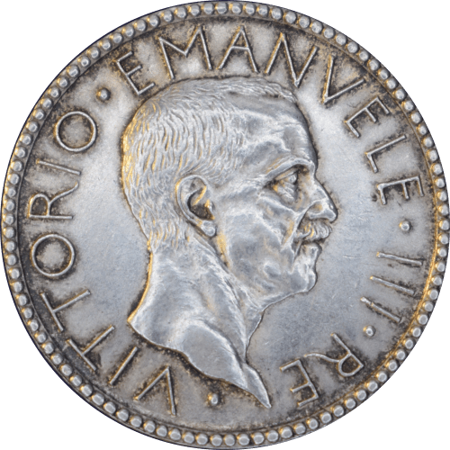 Avers 20 lires "Littore" Vittorio Emanuele III 1927 R