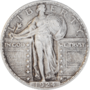 1/4 dollar "Standing Liberty Quarter" 1924 - Avers