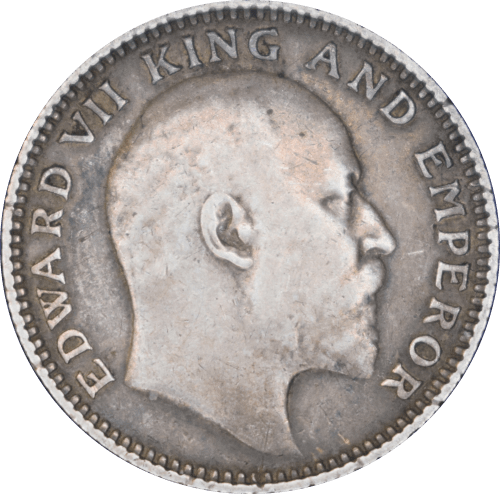 ½ roupie Edward VII 1910 - Avers