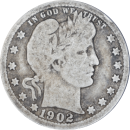 1/4 dollar "Barber Quarter" 1902 O - Avers