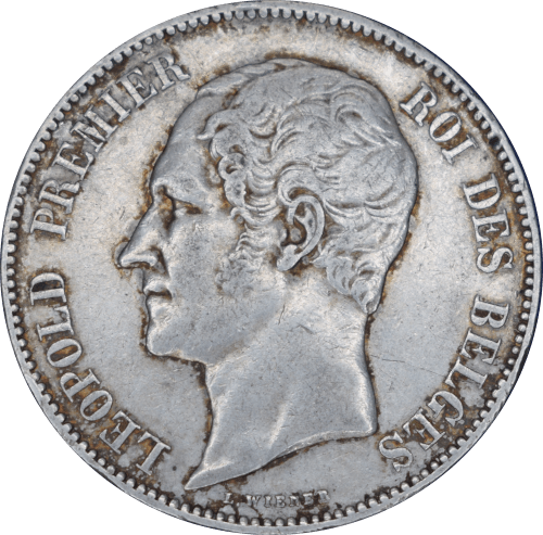 5 francs Léopold Ier 1853 - Avers