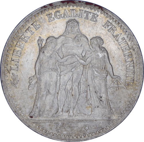 5 francs Hercule 1873 A - Avers