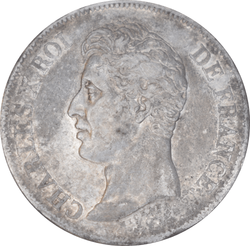 Avers 5 francs Charles X 1826 L