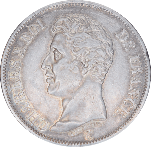 Avers 5 francs Charles X 1826 D