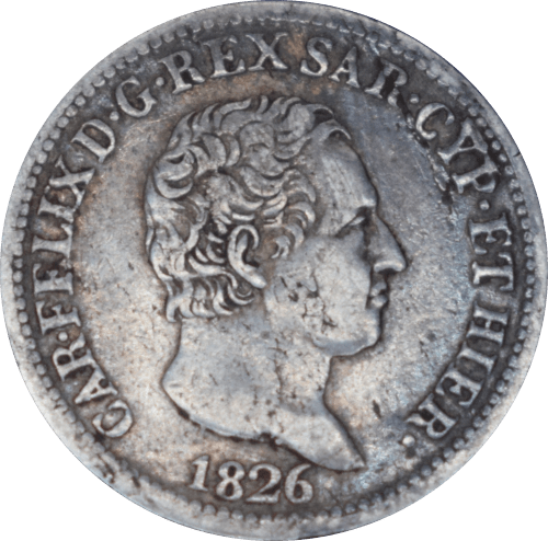 50 centesimi Charles Félix 1826 P - Avers