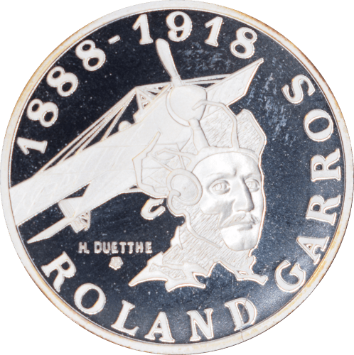 10 francs Roland Garros 1988 - Avers