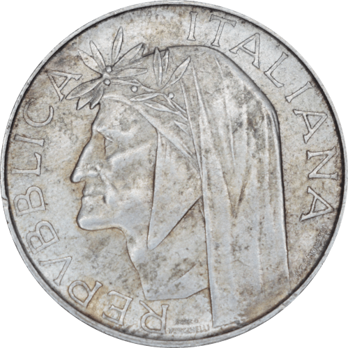 Avers 500 lires Dante 1965