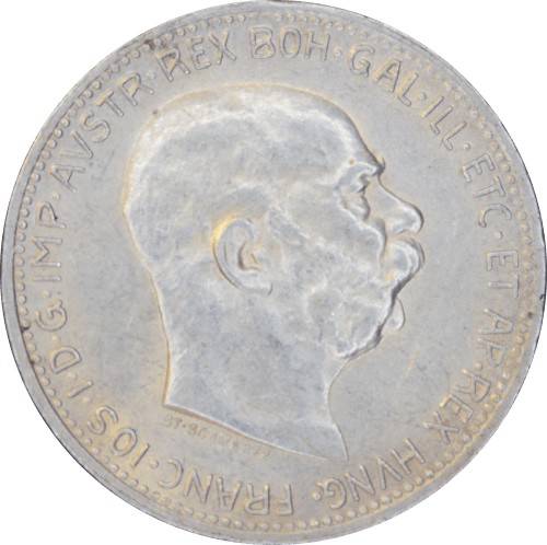 Avers 1 couronne François Joseph Ier 1914