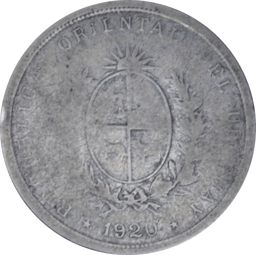 Avers 20 centesimos 1920