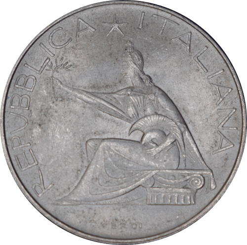 Avers 500 lires Unité italienne