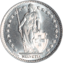 1 franc Helvetia 1963 B - Avers