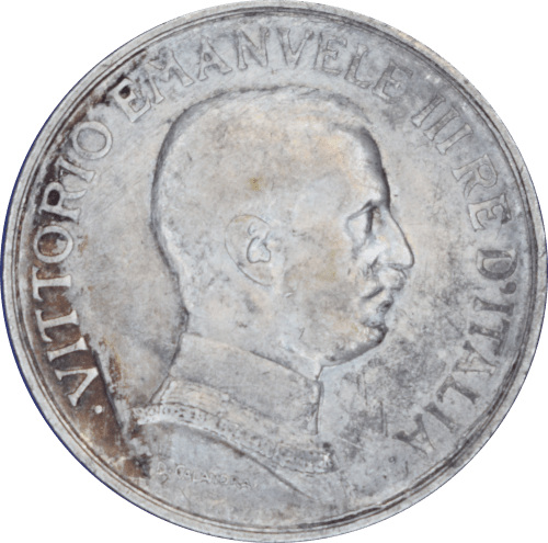 Avers 1 lire Vittorio Emanuele III 1917 R