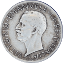 5 lires Vittorio Emanuele III 1927 R - Avers