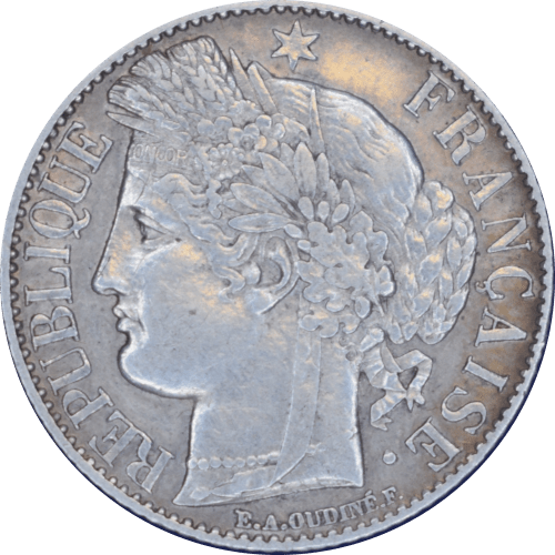 Avers 1 franc Cérès 1888 A