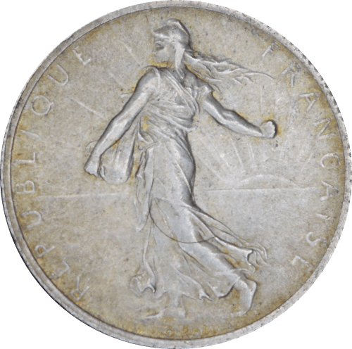 Avers 2 francs Semeuse 1914 C