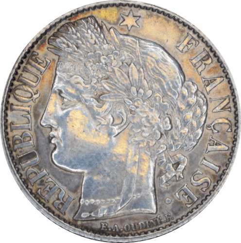 Avers 1 franc Cérès 1895 A