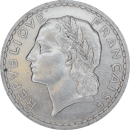 5 francs Lavrillier 1938 - Avers