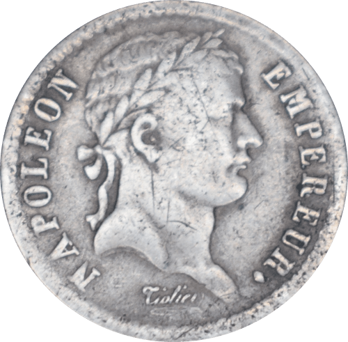 Avers Demi franc Napoléon Empereur 1812 A