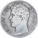 ½ franc Charles X 1828 A - Avers