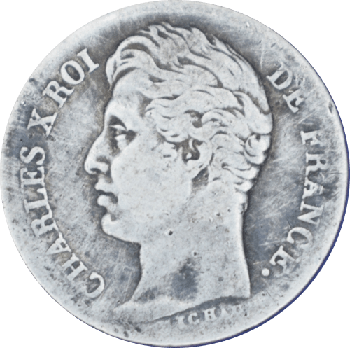 ½ franc Charles X 1829 L - Avers