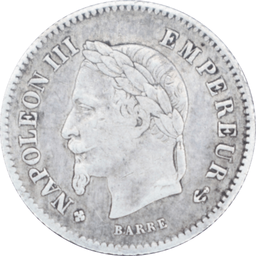 20 centimes Napoléon III 1868 BB - Avers