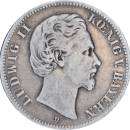 2 marks Ludwig II 1876 D - Avers