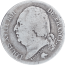 2 francs Louis XVIII 1824 B - Avers