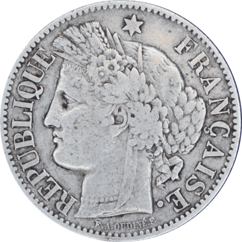 2 francs Cérès 1894 A - Avers