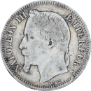 1 franc Napoléon III 1868 A - Avers