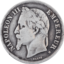 2 francs Napoléon III 1869 BB - Avers