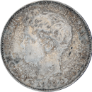 1 peseta Alphonse XIII toupet 1900 - Avers
