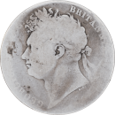 1/2 Couronne George IV 1821 - Avers