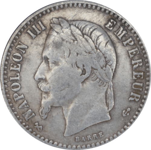 Avers 50 Centimes Napoleon III 1866 K