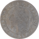 1 centime Napoléon III 1862 K - Avers
