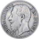 1 franc Léopold II 1887 - Avers