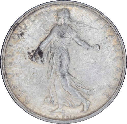 Avers 1 franc Semeuse 1909