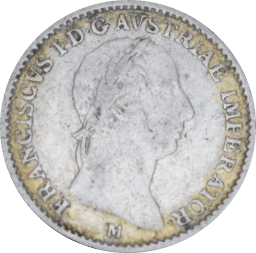Avers 1/4 lire François Ier 1823 M