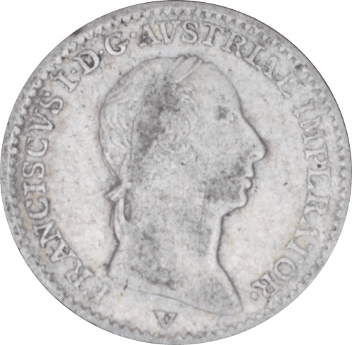 Avers 1/4 lire François Ier 1824 V