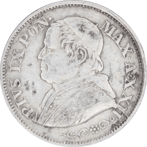Avers 10 soldi Pius IX 1867 R