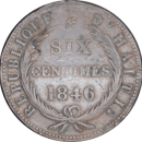 6 centimes 1846 - Avers