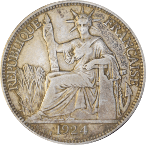 Avers 20 cents Indochine française 1924 A