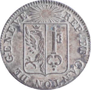 Avers 1 sol Canton de Genève 1833