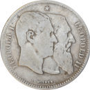 2 francs  1880 Léopold II - Avers