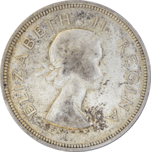 Avers 2½ shillings 1955 Elizabeth II