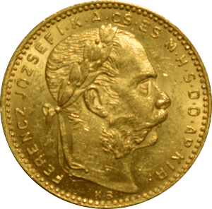 Avers 20 francs / 8 forint 1888 François-Joseph Ier