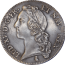 Écu d'argent au bandeau 1762 A Louis XV - Avers