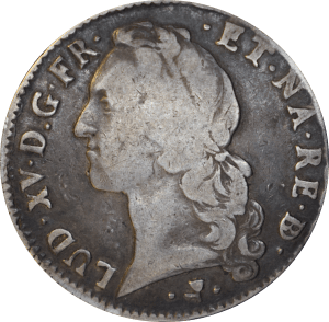 Avers Écu de Béarn au bandeau 1757 Pau Louis XV